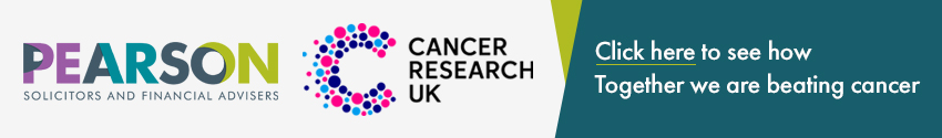 Pearson Solicitors proudly supporting Cancer Research UK